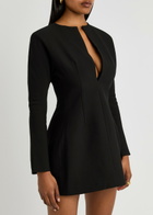 Aexae Wool Mini Dress Black