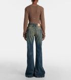 Acne Studios 2024F high-rise bootcut jeans