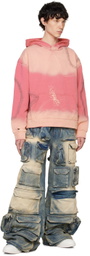 Who Decides War Blue Rave Denim Cargo Pants