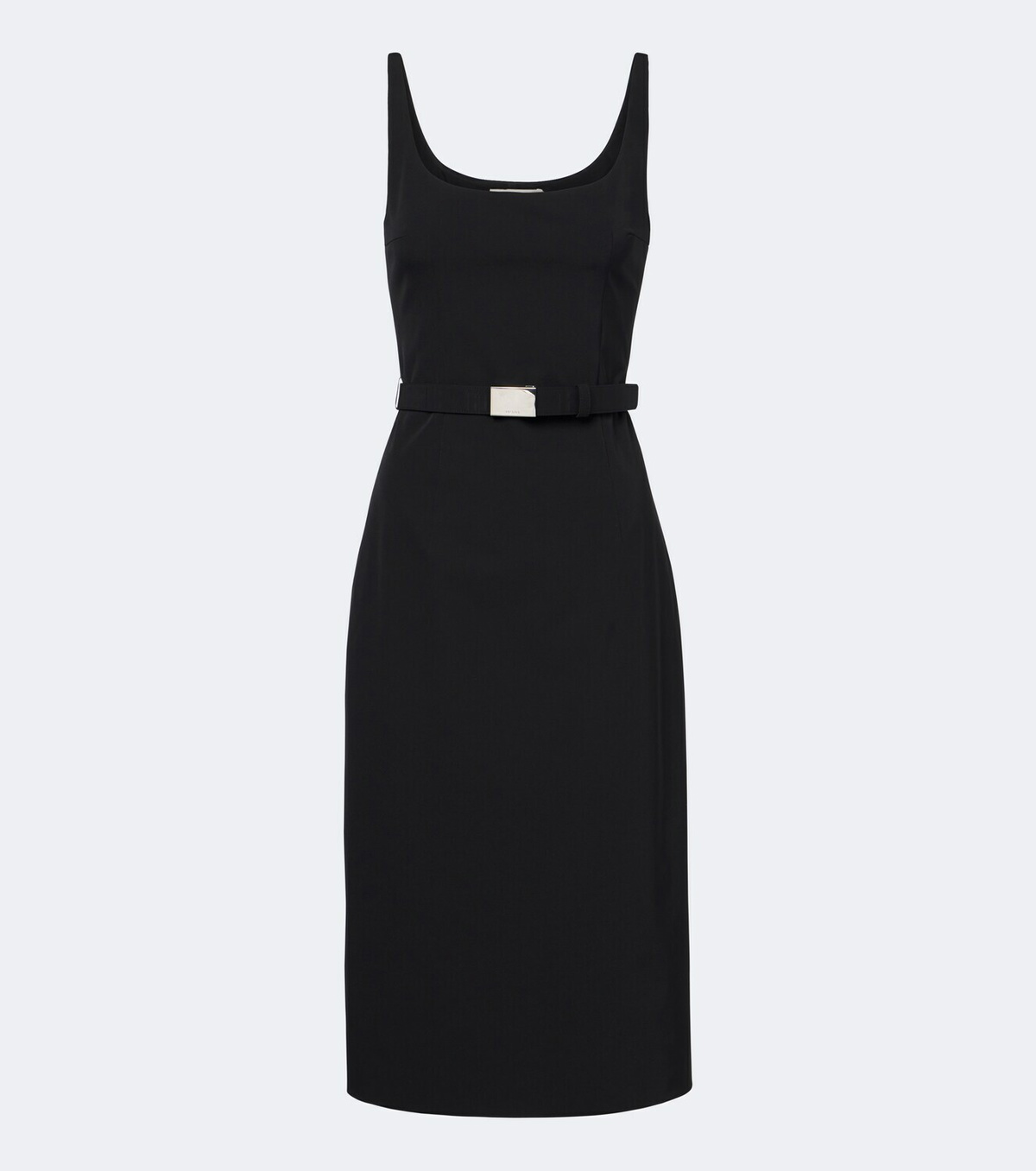 Prada Belted crêpe midi dress