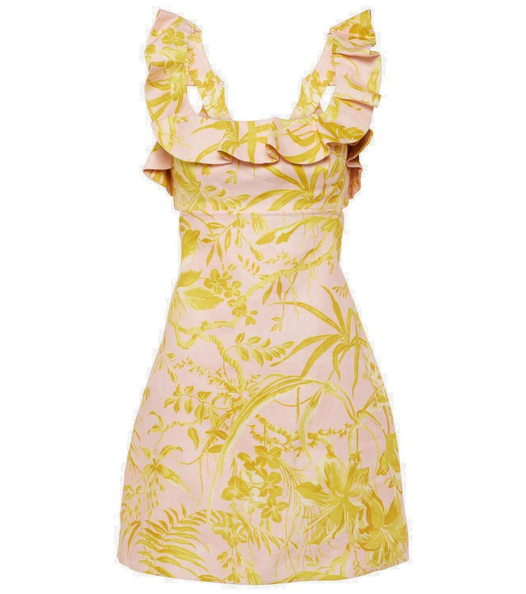 Matchmaker Lift Off Linen Mini Dress