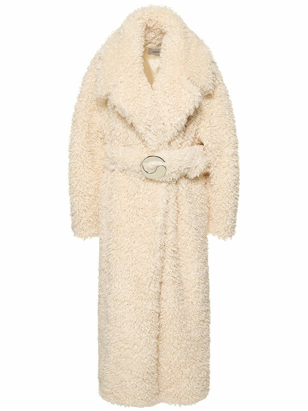 Photo: COPERNI Belted Faux Fur Maxi Coat