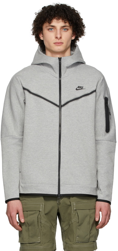 Photo: Nike Grey Sportswear Tech Hoodie