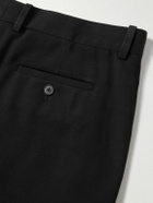 The Row - Prisa Slim-Fit Straight-Leg Wool-Twill Trousers - Black