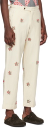 Bode Off-White Dauber Trousers