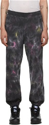 MCQ Black Tie-Dye Sweatpants