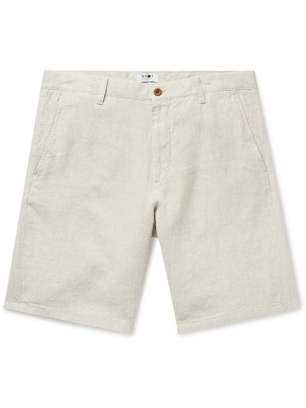 Photo: NN07 - Crown Linen Shorts - Neutrals