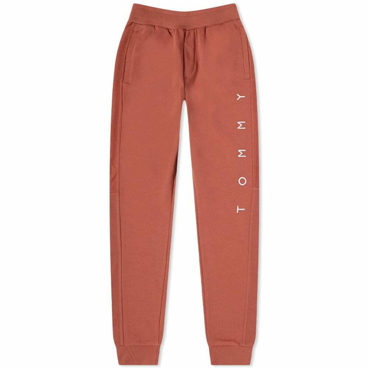 Photo: Tommy Jeans Men's Mono Flag Sweat Pant in Dusty Copper