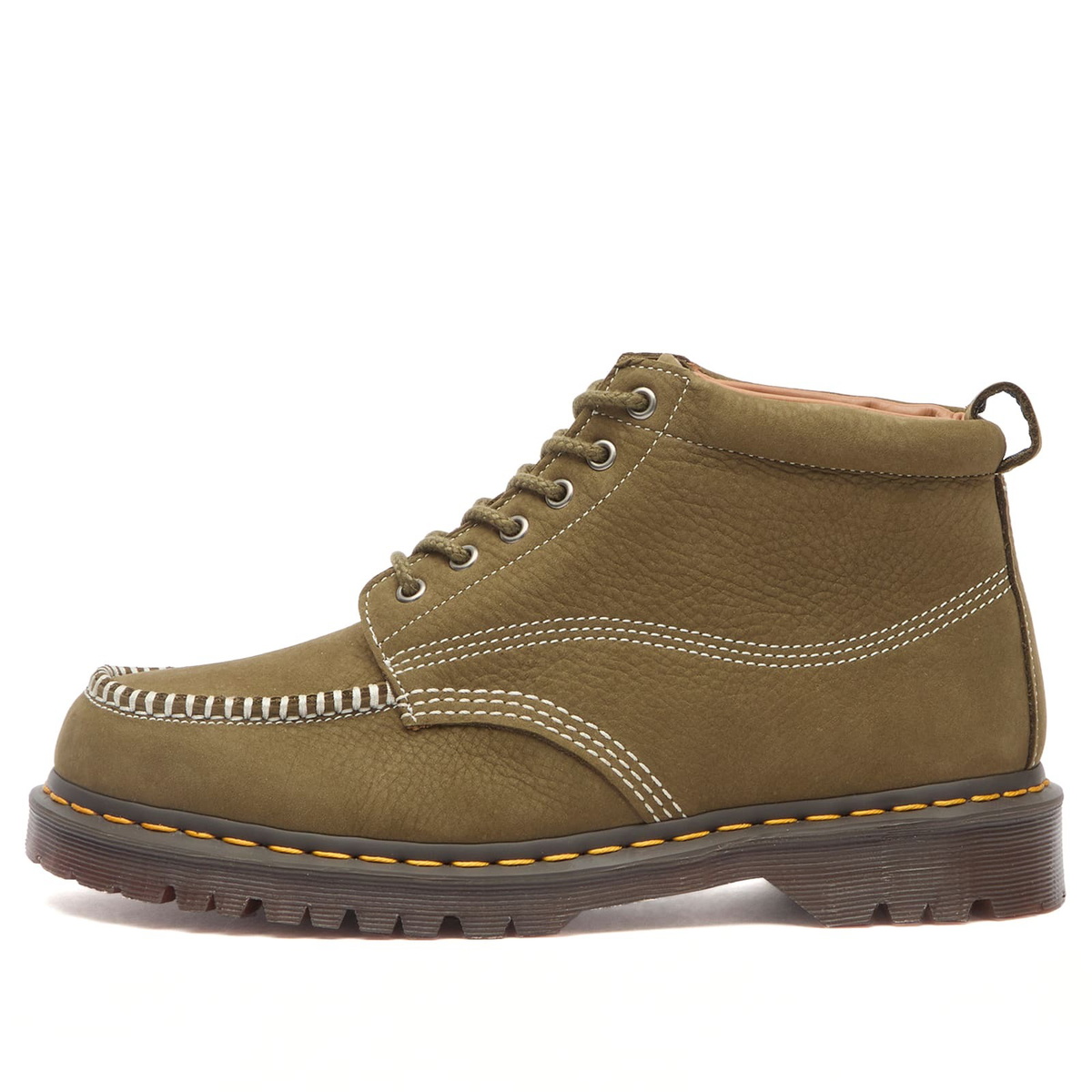 Dr.Martens 2046 Olive Repello Calf Suede Brown Boots Dr. Martens