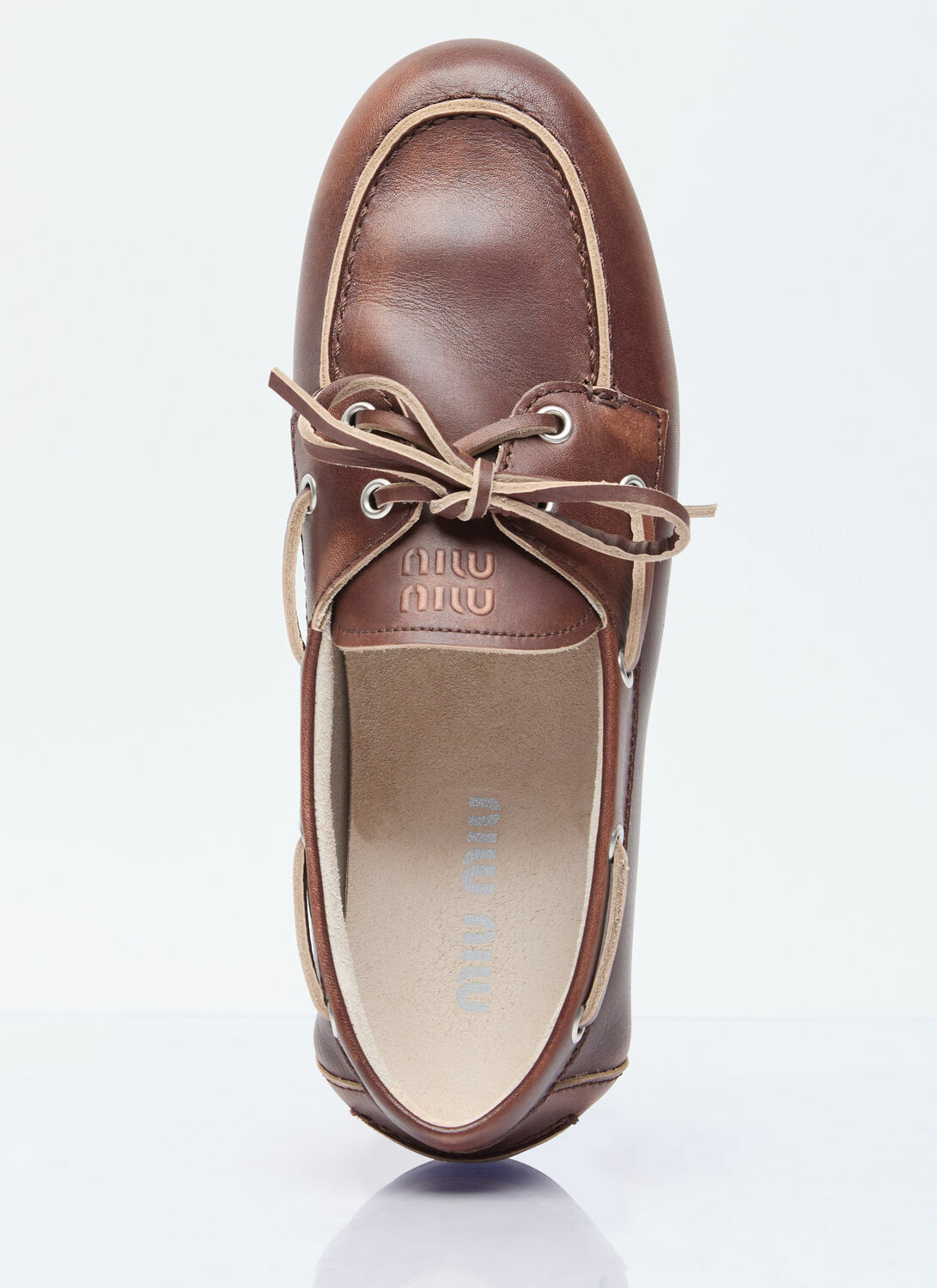 Miu Miu Lace-Up Loafers