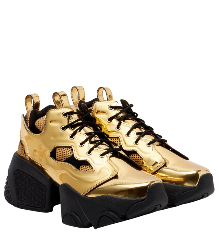 Photo: Noir Kei Ninomiya x Reebok metallic-effect platform sneakers