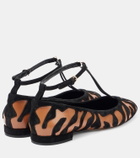 Ulla Johnson Polline animal print leather ballet flats