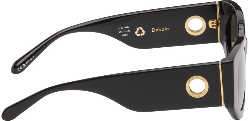 LINDA FARROW Black Debbie Sunglasses