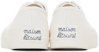 Maison Kitsuné White Laced Sneakers
