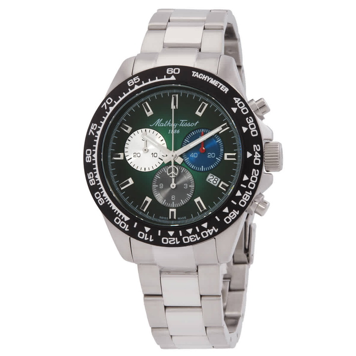 Photo: Mathey-Tissot Chrono II Chronograph Quartz Green Dial Mens Watch H938CHAV