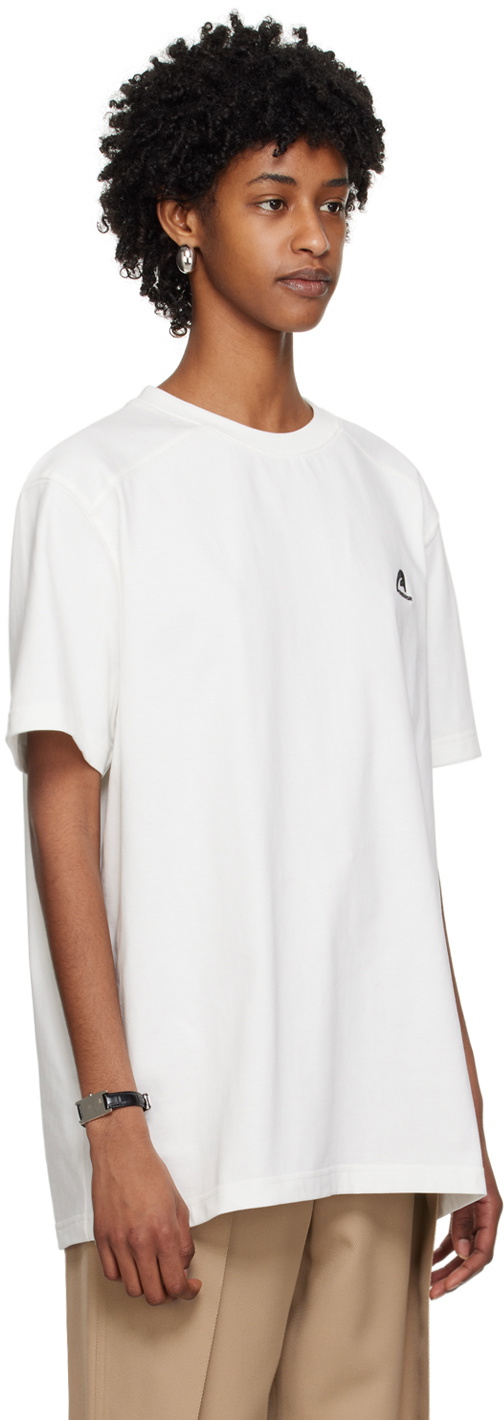【 ADERERROR 】★A-peec logo t-shirt ADER error White A-Peec T-Shirt ADER error