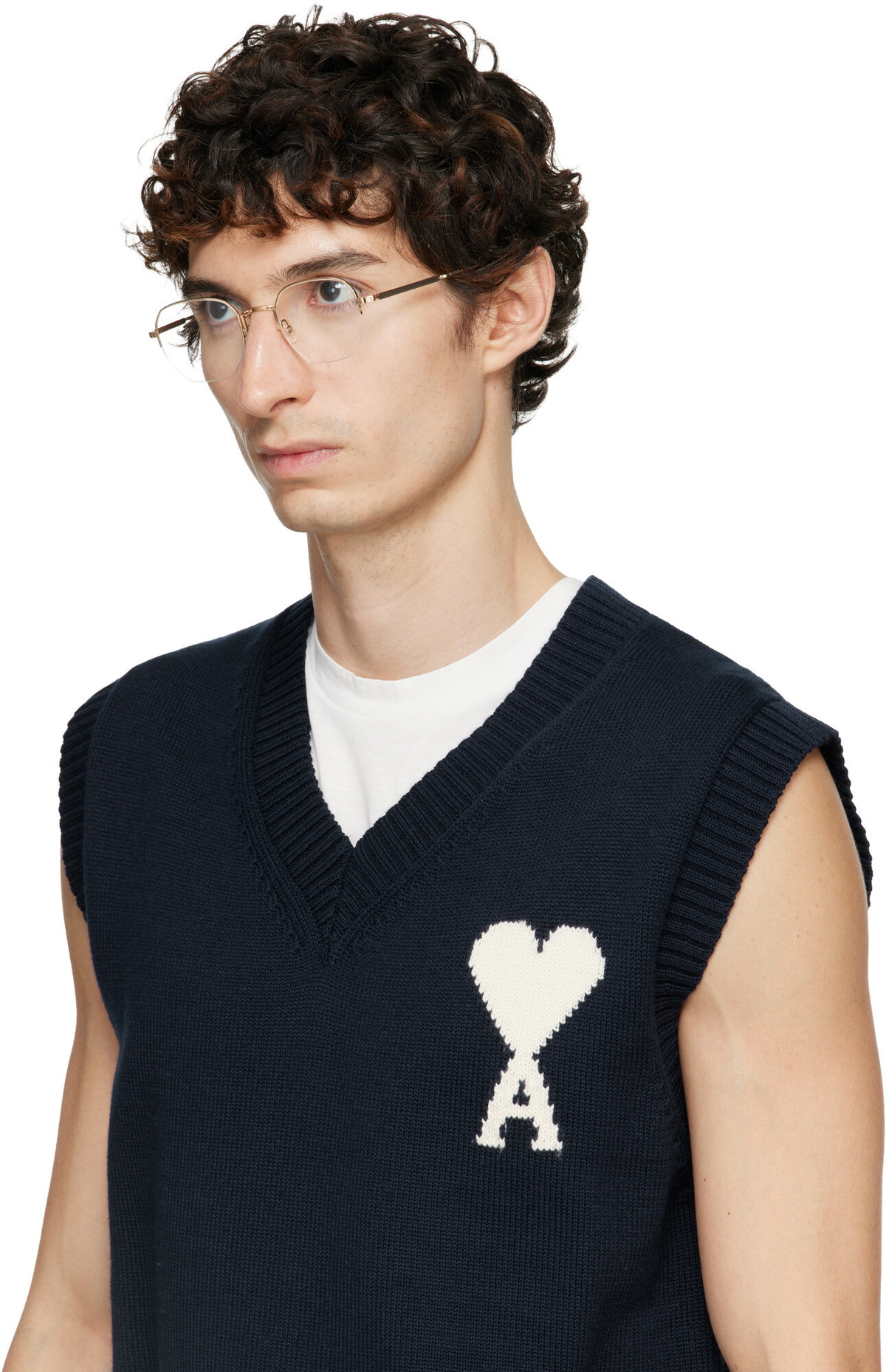 Garrett Leight Gold Alma Glasses