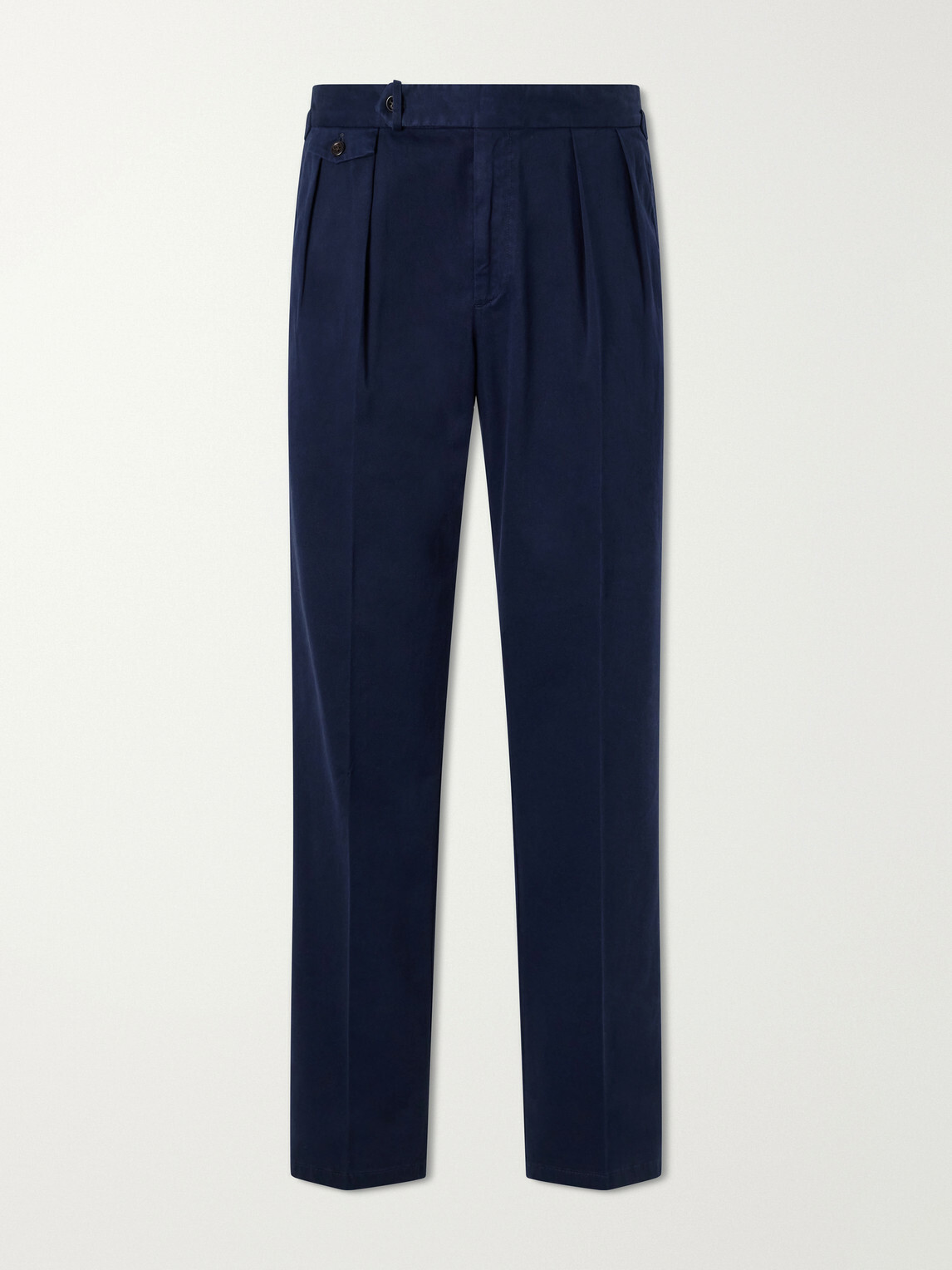 Polo Ralph Lauren - Straight-Leg Stretch Cotton-Blend Trousers - Blue