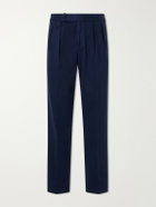 Polo Ralph Lauren - Straight-Leg Stretch Cotton-Blend Trousers - Blue