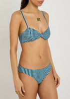 Nounou Missy Gingham Bikini top Blue