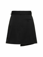 JW ANDERSON Wool Gabardine Fold-over Mini Skirt