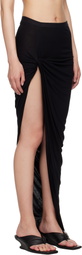 Rick Owens Lilies Black Hollywood Twist Edfu Maxi Skirt