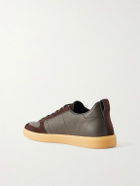 Church's - Repton Textured-Leather and Deerskin Sneakers - Brown