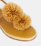 Ulla Johnson Appliqué leather espadrille sandals