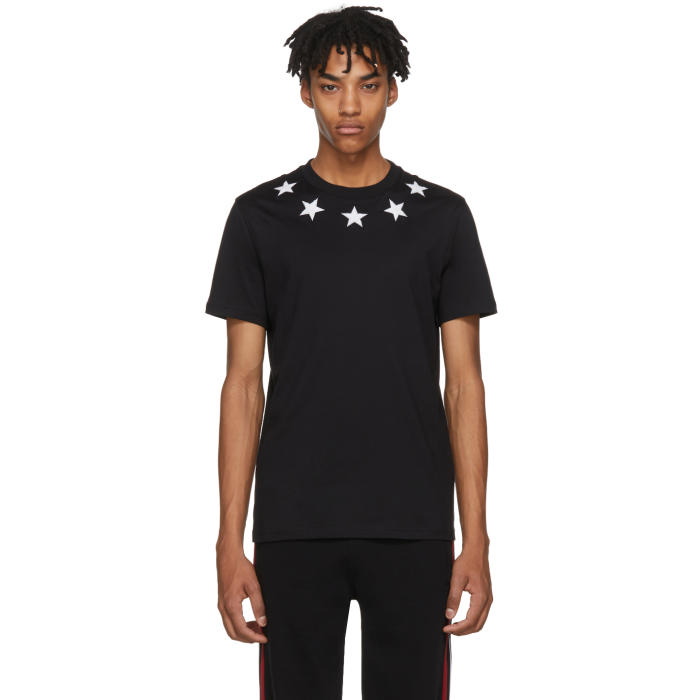 Photo: Givenchy Black and White Stars T-Shirt 
