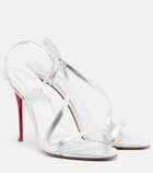 Christian Louboutin Miss Z metallic leather slingback sandals