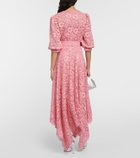 Costarellos Belted lace maxi dress