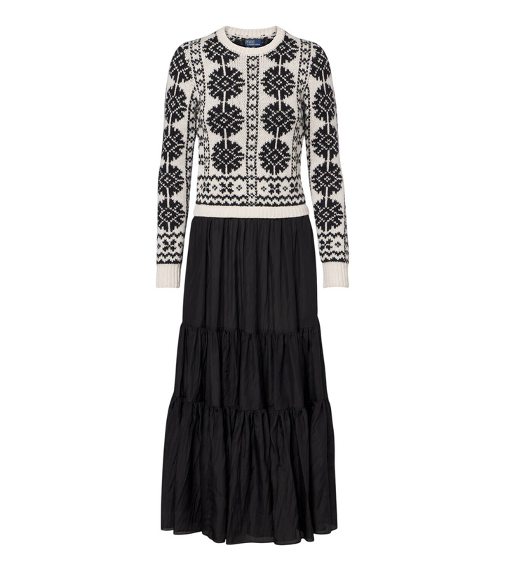 Photo: Polo Ralph Lauren Wool, cotton, alpaca, and silk midi dress