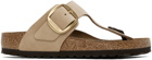 Birkenstock Beige Gizeh Sandals