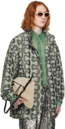 Dries Van Noten Gray & Khaki Graphic Jacket