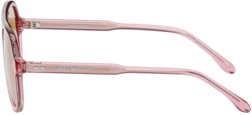 Isabel Marant Pink & Red Aviator Sunglasses