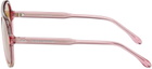 Isabel Marant Pink & Red Aviator Sunglasses