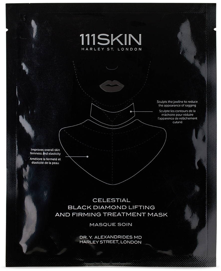 111 Skin Celestial Black Diamond Lifting and Firming Neck Mask – Fragrance-Free, 43 mL
