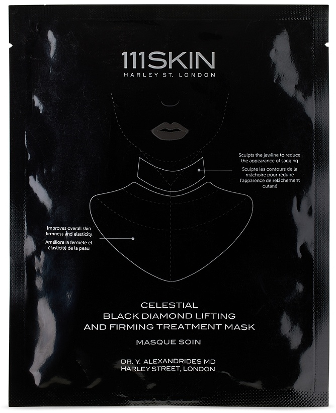 Photo: 111 Skin Celestial Black Diamond Lifting and Firming Neck Mask – Fragrance-Free, 43 mL