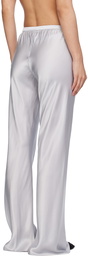 Silk Laundry Gray Bias-Cut Lounge Pants