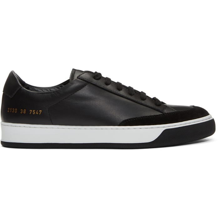 Photo: Common Projects Black Tennis Pro Sneakers 