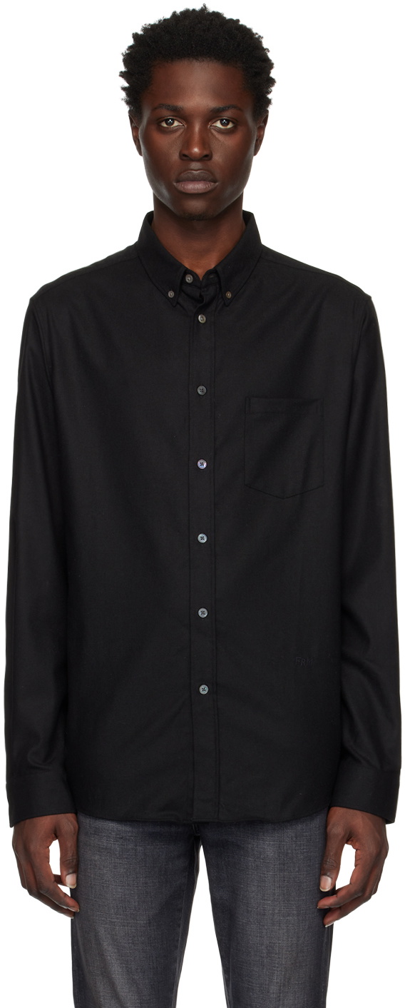 FRAME Black Collared Shirt Frame Denim