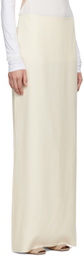 COLLEEN ALLEN SSENSE Exclusive Beige Straight Maxi Skirt
