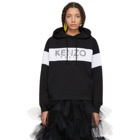 Kenzo Black Sport Logo Hoodie