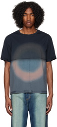 Eckhaus Latta Navy Lapped T-Shirt