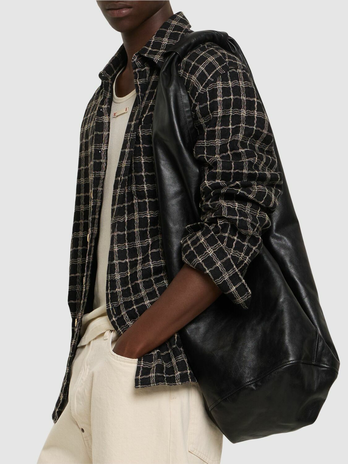 OUR LEGACY Drip Leather Tote Bag Our Legacy