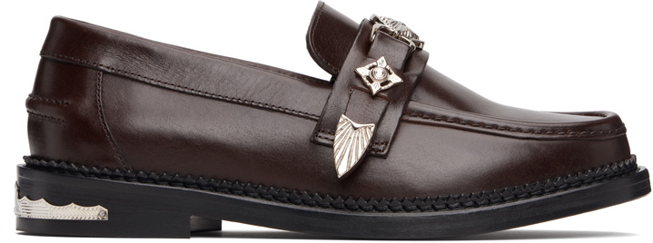 Photo: Toga Pulla SSENSE Exclusive Brown Detail Loafers