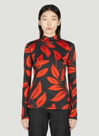 Meryll Rogge Leaf Print Top