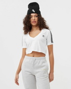 Adidas Wmns Cropped Tee White - Womens - Shortsleeves