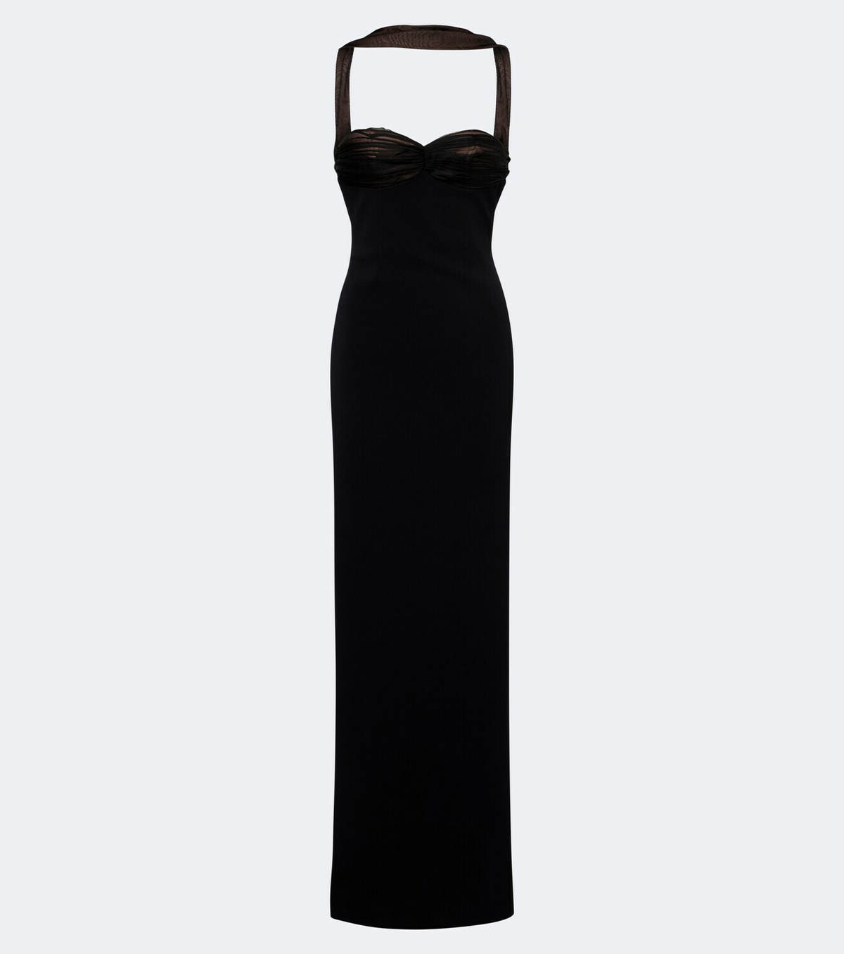 Retrofête Daufine scarf-detail open-back gown