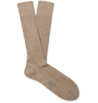 TOM FORD - Ribbed Cotton Socks - Neutrals
